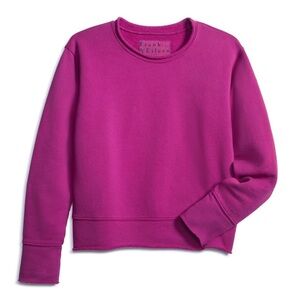 Frank & Eileen James Boyfriend Fuschia Crew Neck Sweatshirt